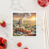 カボチャで歌う鳥 スタンダードカクテルナプキン (インサイチュ)