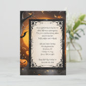 カボチャとこうもりハロウィーン 招待状 (スタンド正面)