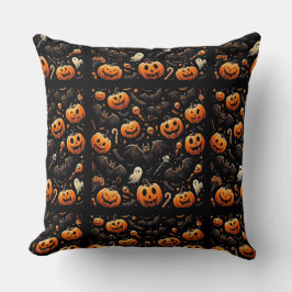 カボチャとこうもり クッション