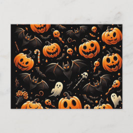 カボチャとこうもり シーズンポストカード