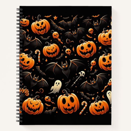 カボチャとこうもり ノートブック (正面)
