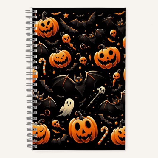 カボチャとこうもり ノートブック (正面)