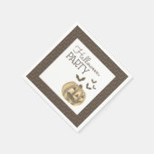 カボチャとこうもり、ハローウィンパーティ スタンダードカクテルナプキン (角)