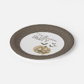 カボチャとこうもり、ハローウィンパーティ ペーパープレート (アングル)