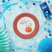 カボチャとこうもり、ハローウィンパーティ ペーパープレート (パーティー)