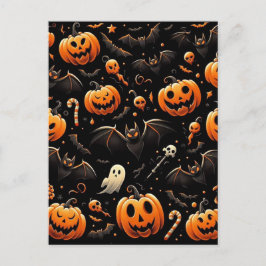 カボチャとこうもり ポストカード