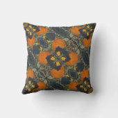 カボチャとつる植物飾り枕 クッション (裏面)