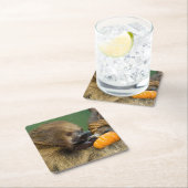 カボチャとの怠惰 スクエアペーパーコースター (インサイチュ)