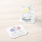 カボチャとアジサイ結婚の花 ペーパーコースター (インサイチュ)