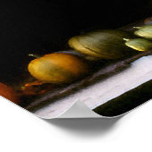 カボチャとウォッシュラインのポスター ポスター (角)