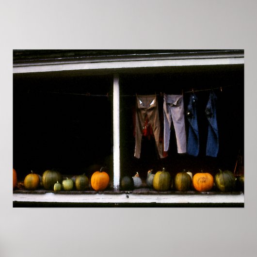 カボチャとウォッシュラインのポスター ポスター (正面)