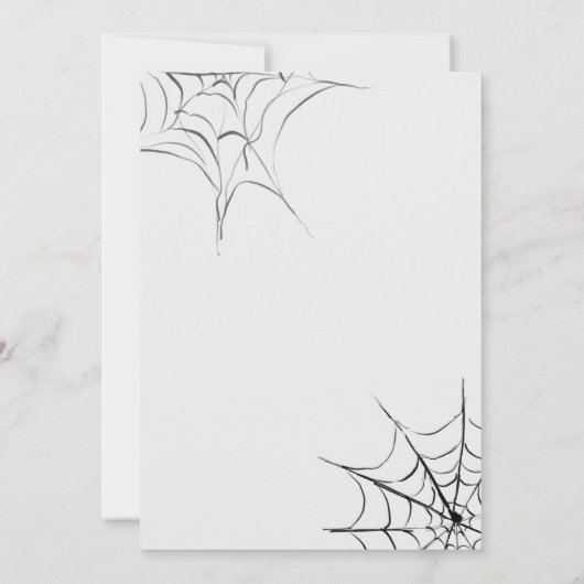 カボチャとカクテルのハロウィンパーティー 招待状 (裏面)