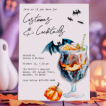 カボチャとカクテルのハロウィンパーティー