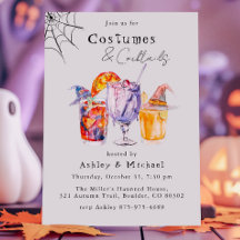 カボチャとカクテルのハロウィンパーティー