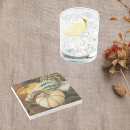 カボチャとカボチャの静物写真 ストーンコースター