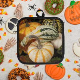 カボチャとカボチャの静物詩 鍋敷き