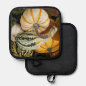 カボチャとカボチャの静物詩 鍋敷き (正面/裏面)