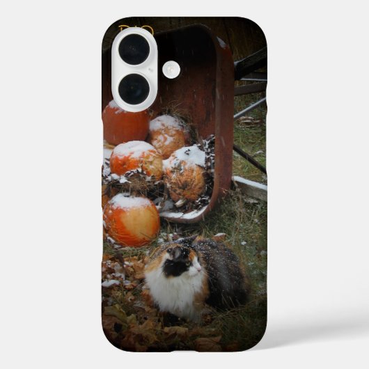 カボチャとカリコ猫を収穫する Case-Mate iPhoneケース (裏面)