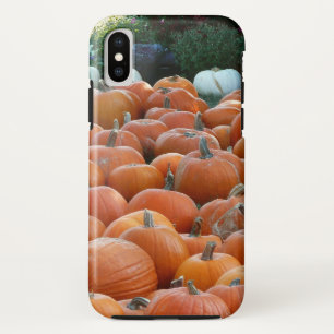 カボチャとキクの秋の収穫写真 iPhone XSケース