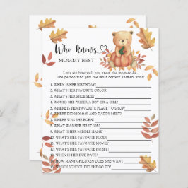 カボチャとクマ – 誰がママのゲームを知っ最高のている