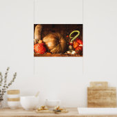 カボチャとグルスとの静物詩プリント ポスター (キッチン)