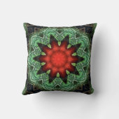 カボチャとグルスの万華鏡のように千変万化するパターン クッション (裏面)