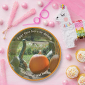 カボチャとグルドパーソナライズされたパーティー ペーパープレート (パーティー)