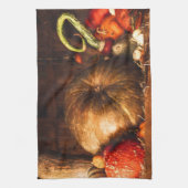 カボチャとグルメキッチンタオルでまだ生きる キッチンタオル (縦)