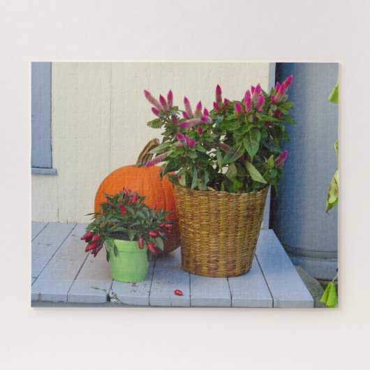 カボチャとコショウ植物 – Martha's Vineyard ジグソーパズル (横)