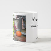 カボチャとコレウス – Martha's Vineyard ジャンボコーヒーマグカップ (正面)