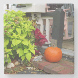 カボチャとコレウス – Martha's Vineyard ストーンコースター