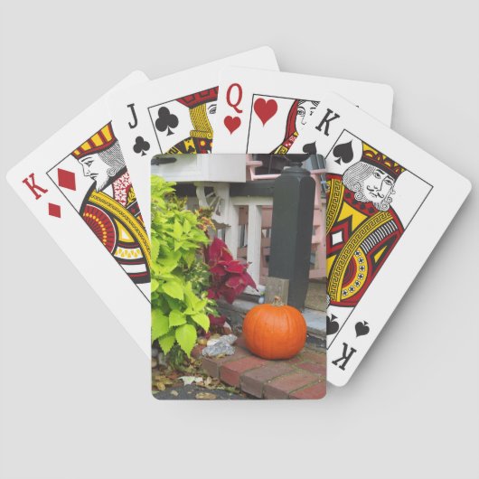 カボチャとコレウス – Martha's Vineyard トランプ (裏面)