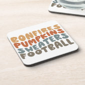 カボチャとサッカー コースター (左側)