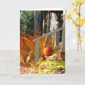 カボチャとシダ – マーサのブドウ畑 カード (黄色い花)