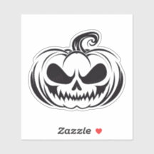 カボチャとスカル顔ステンシル