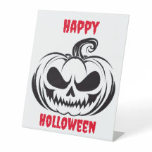 カボチャとスカル顔ステンシル