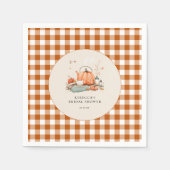 カボチャとスパイスと全てのいい赤ちゃんシャワー スタンダードカクテルナプキン (正面)