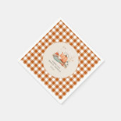 カボチャとスパイスと全てのいい赤ちゃんシャワー スタンダードカクテルナプキン (角)