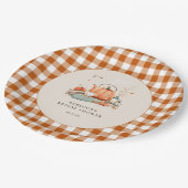 カボチャとスパイスと全てのいい赤ちゃんシャワー ペーパープレート (アングル)