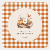 カボチャとスパイスオールナイスベビーシャワー スクエアシール (正面)