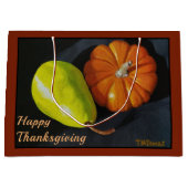 カボチャとナシ大抱き枕 ラージペーパーバッグ (正面)