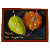 カボチャとナシ大抱き枕 ラージペーパーバッグ (裏面)