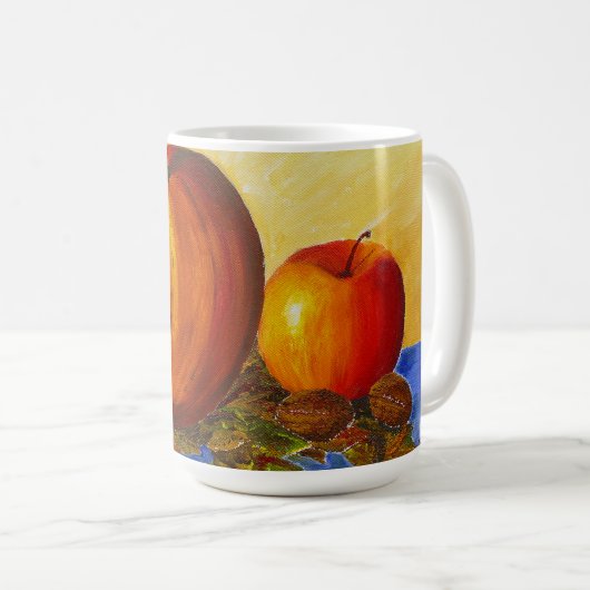 カボチャとナッツ コーヒーマグカップ (正面右)