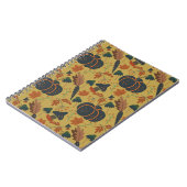 カボチャとニンジンのシームレスなパターン ノートブック (左側)