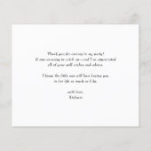 カボチャとヒマワリ秋ベビーシャワーありがとう (裏面)