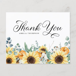 カボチャとヒマワリ秋ベビーシャワーありがとう