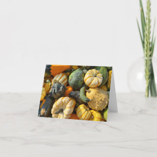 カボチャとヒョウタンの秋 カード