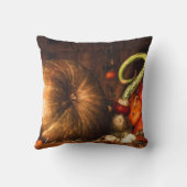 カボチャとヒョウタンを使った静物詩 クッション (裏面)