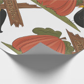 カボチャとブラックバード ラッピングペーパー