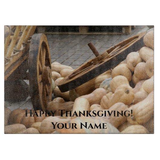 カボチャとホイール カッティングボード (正面)